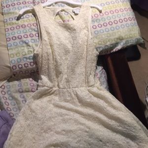 Cream lacy dress